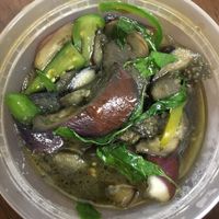 spicy eggplant  at Thai BBQ in Murrieta