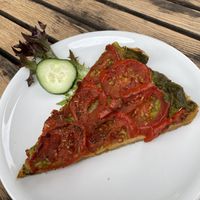 Vegan Quiche   at Bio-Cafe Kieselstein in Potsdam
