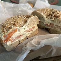 Vegan Lox Bagel   at Pigeon Bagels in Pittsburgh