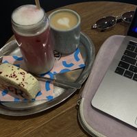 Cake Roll, Seasonal Drink & Cappuccino  at Bakery Bakery - Breitenrain in Bern