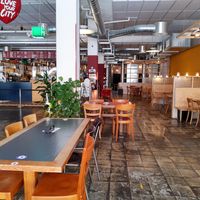 Indoor seating at Yoya - Klara Food Court in Basel