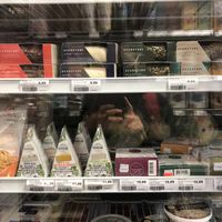 Vegan cheese at Épicerie Santé Alfalfa in Montreal