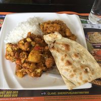 50/50 shared lunch at Sher E Punjab in Banos De Agua Santa