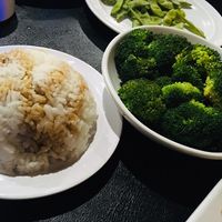 Steamed rice with broccoli  at Kanpai Sushi Bar and Fusion in Jackson