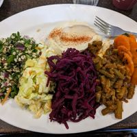 Salad platter at Fat Camel Cafe in Whangarei