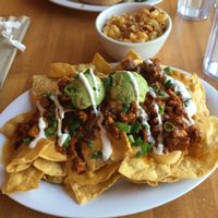 Nachos and Mac at Veggie Grill in West Hollywood