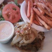 Chipotle BBQ burger at Veggie Grill in West Hollywood