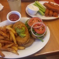 Santa Fe Crispy Chicken with Buffalo Wings at Veggie Grill in West Hollywood