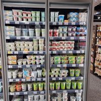 vegetal (note: not everything in this fridge was vegan - upper products were animal based) at Naturalia - Rue Philippe in Luxembourg City