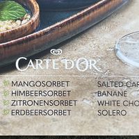 Vegane Eissorten aus der Karte  at ALEX in Rostock