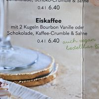 Auszug aus der Karte (Nachspeisen)  at ALEX in Rostock