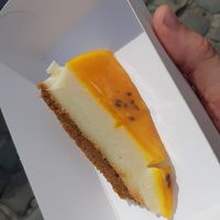 Mango cheesecake at Chez Malachy - Preorder only in Brussels