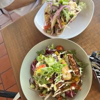 Bbq rib potato’s and chicken tacos   at El Boquetillo in Frigiliana