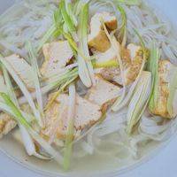 Pho Soup with tofu (unfotrtunately a little unseasoned) at Pho 57 in Rostock