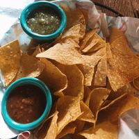 chips and salsa   at Greengos Caribbean Cantina in St Thomas