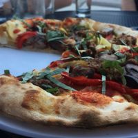 Vegan pizza! at Da Vinci in Bloomington