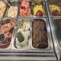 Four vegan flavors  with erythritol  at Vero Gelato Pizza e Café in Rio De Janeiro