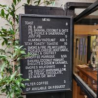 Actual Menu at Fix & Fogg in Wellington