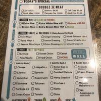 Menu 2 at Up Roll Cafe in Kailua