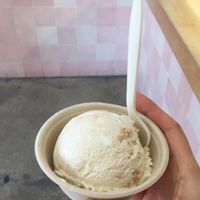 Pumpkin chai dairy free ice cream at Dasher & Crank in Miami