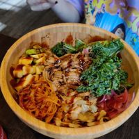 vegan poké bowl at Shinto in Alvsjo