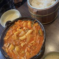 share portion of vegan kimchi jjigae   at Shinto in Alvsjo