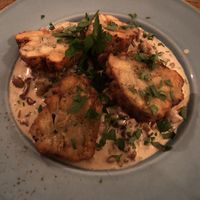 Dumplings with mushrooms  at Försters in Berlin