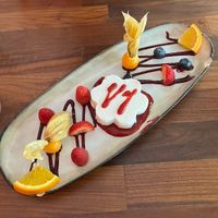 Bayrische Creme mit Himbeeren   at Försters in Berlin