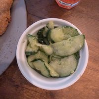 Cucumber salad at Försters in Berlin