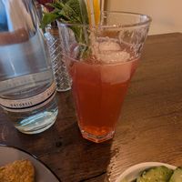 Cranberry lemonade (I took a sip before the picture) at Försters in Berlin