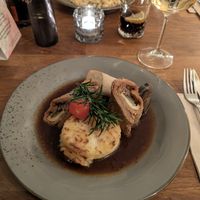 Soja roulade in red wine sauce at Försters in Berlin