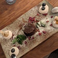 Chocolate cake with gingerbread creme at Försters in Berlin