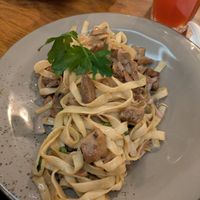 Tagliatelle (I don't recommend this option) at Försters in Berlin