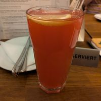 Cranberry lemonade (actually very nice) at Försters in Berlin