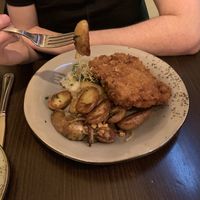 Cordon bleu and really nice potatoes  at Försters in Berlin