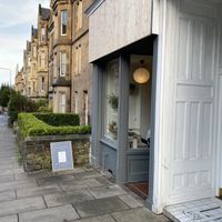 Outside at Susie's Vegetarian Kitchen in Edinburgh
