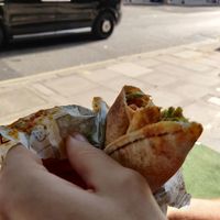Falafel wrap at Hibox in London