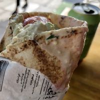 Falafel wrap with hummus at Hibox in London