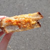 Vegan cheese toastie with sriracha mayo at Go Go Beets in Edinburgh