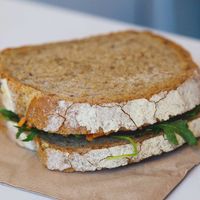 Vegan sandwich at Go Go Beets in Edinburgh