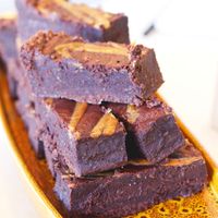 Vegan brownies by Herbivore Kitchen at Go Go Beets in Edinburgh