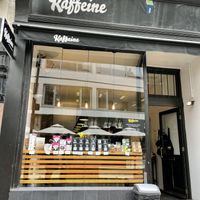 Kaffeine’s store front at Kaffeine in London