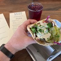 Impossible Kofte w/Tahini.  at Manny's in San Francisco