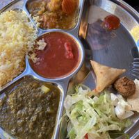 Royal thali  at Veggie India in Nijmegen