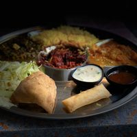 Tikka masala thali at Veggie India in Nijmegen