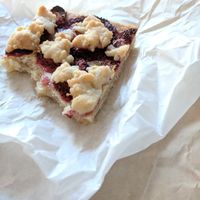 Vegan strawberry shortbread at Soul n' Vinegar in Richmond