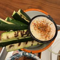 Grilled Zucchini so good  at Lekka Burger in New York City