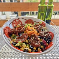 Girasole salad  at Mosaic Cafe in Mallorca