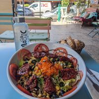 The vegan salad at Mosaic Cafe in Mallorca