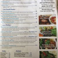 More menu items (non-veg) at Lao Ocean in Gulf Breeze